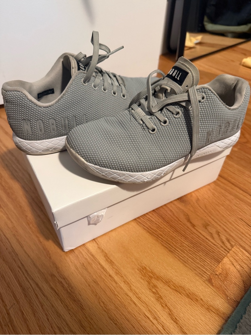 NOBULL Light Grey Mesh Training Sneakers